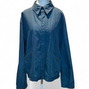 Sears Blue Outerwear Jacket 1970’s P-P 24” L 25”